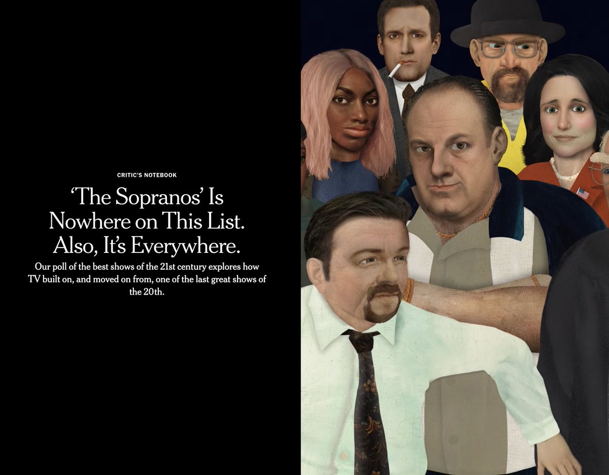 okaydo's tweet photo. @DezzyMitch @timeimmemorial_ It's a simple rule: If your show aired in the 90s, it wasn't eligible. 

Changing the rules would open the list to shows like Law &amp; Order, Buffy, Sex and the City, The West Wing...

Besides The Times did make sure The Sopranos was honored:

https://t.co/MvjfgAnTIA https://t.co/802thXvKyj