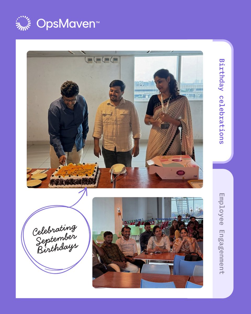 ops_maven's tweet photo. This month’s team engagement session was all about fun, laughter, and connection! From celebrating employee birthdays to exciting games, friendly competition, and a fun quiz, everyone had a great time. 
What’s your favorite team activity? 
#TeamEngagement #OpsMaven #TeamOpsMaven https://t.co/YO2lqtrdEw