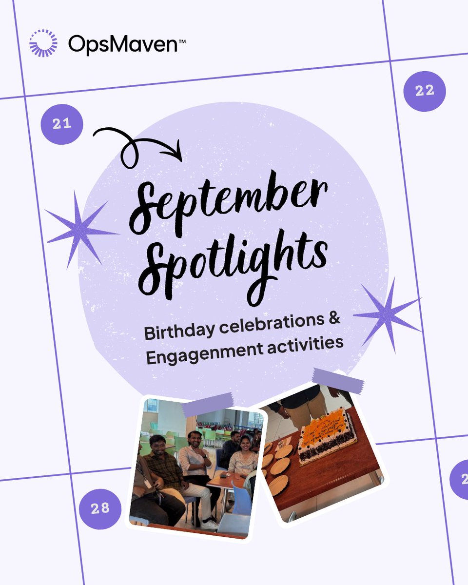 ops_maven's tweet photo. This month’s team engagement session was all about fun, laughter, and connection! From celebrating employee birthdays to exciting games, friendly competition, and a fun quiz, everyone had a great time. 
What’s your favorite team activity? 
#TeamEngagement #OpsMaven #TeamOpsMaven https://t.co/YO2lqtrdEw