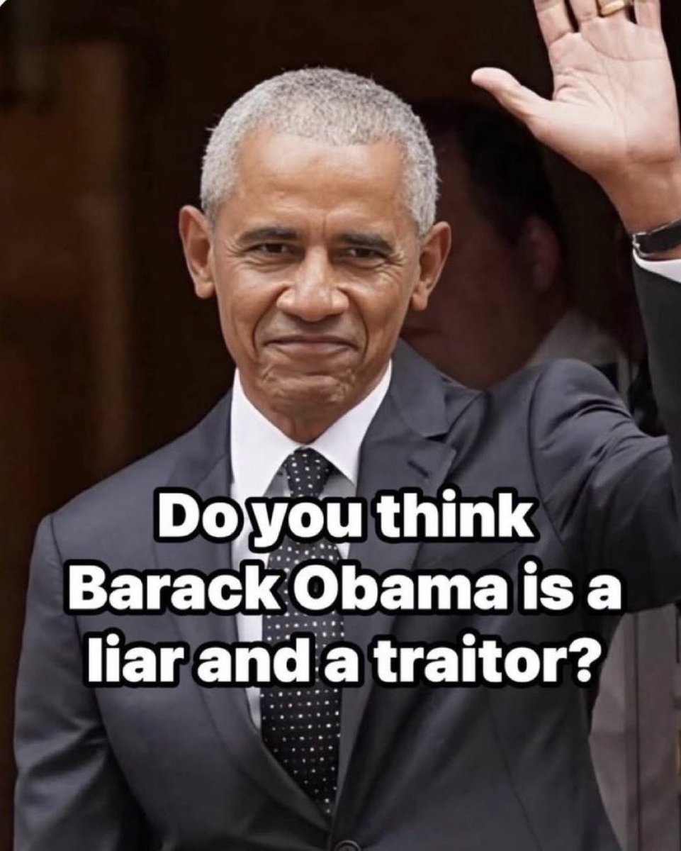trumpsonTM's tweet photo. Hello American 🇺🇸 🇺🇸 

Do you think Obama is a Traitor and lier?

🅰️Yes

🅱️No https://t.co/3M9pngGypK