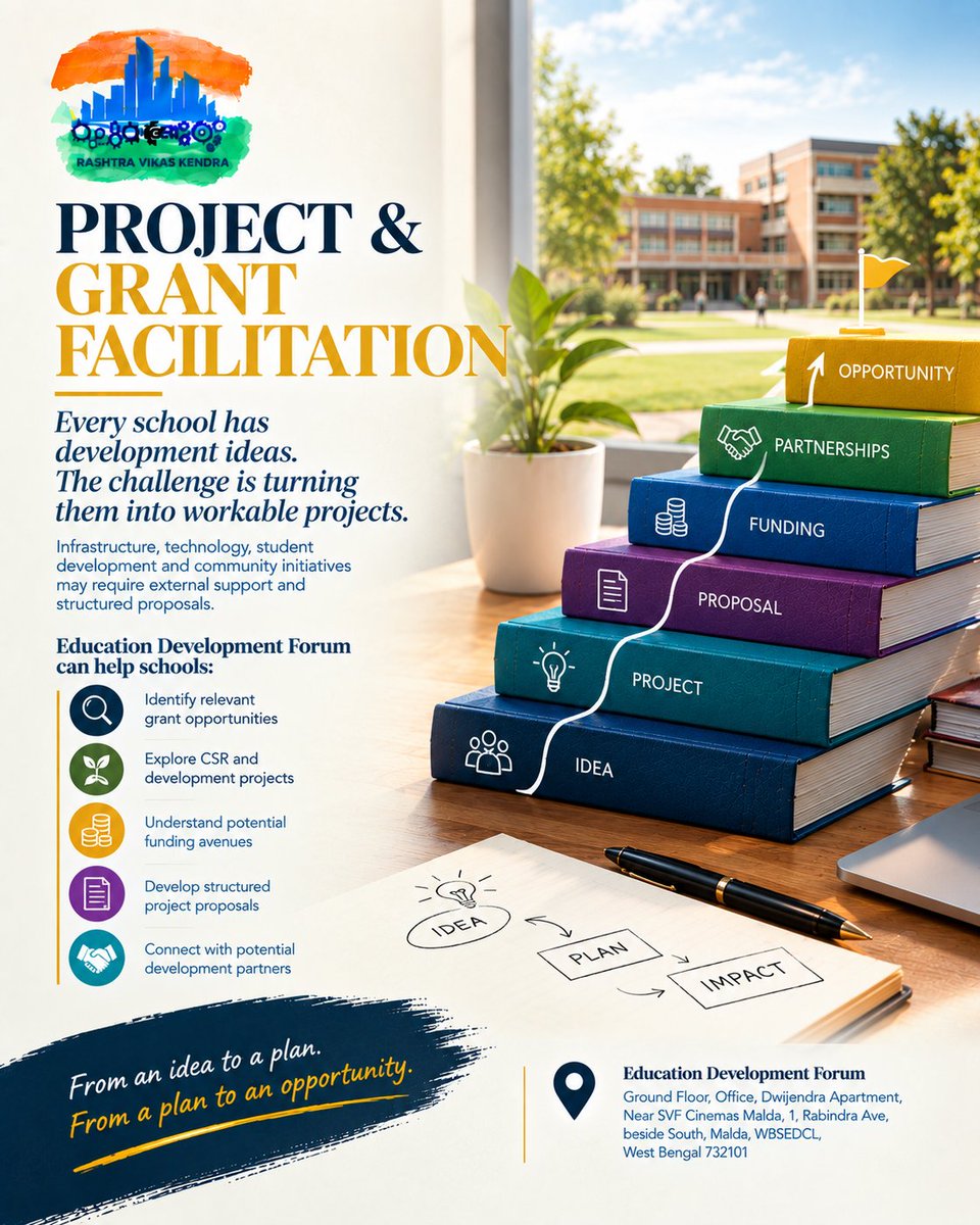 Mostafijur1990's tweet photo. Education Development Forum aims to help schools identify relevant opportunities and prepare for potential development support.

#educationdevelopmentforum #schooldevelopment #educationgrant #csrindia #schoolproject #educationfunding #privateschool #schoolgrowth #educationindia https://t.co/8Wz92cGS0J