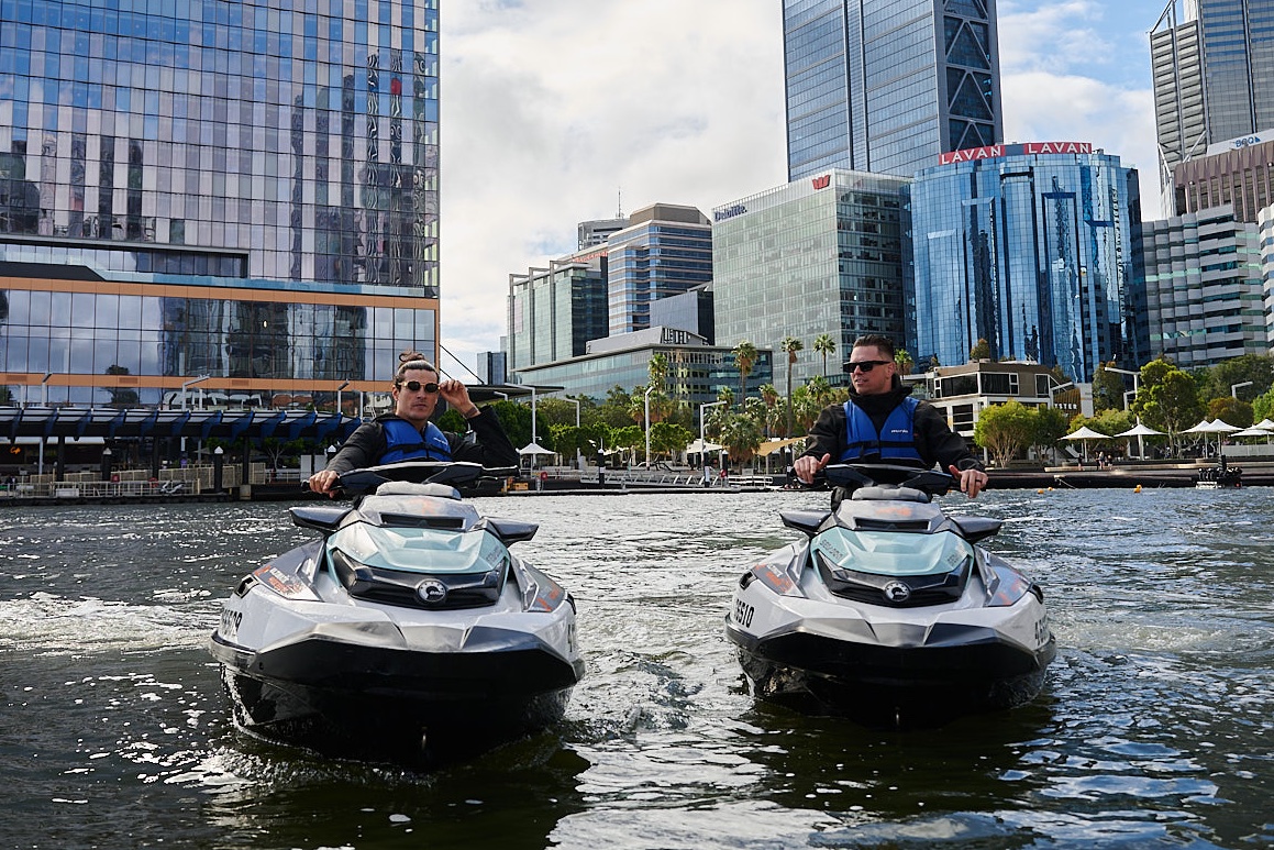 WWEAustralia's tweet photo. .@mikethemiz and @KitWilson_PD are having an AWESOME time in @WestAustralia! 🇦🇺🌊

The countdown to Wrestlepalooza: Perth, #SmackDown and #WWERaw this December is ON! 👀

🎟️ Combo Tickets on sale NOW
🎟️ Individual tickets on sale Wednesday, September 30 via Ticketek! 
🔗 https://t.co/K9z9y9KbG8

#WWEAustralia