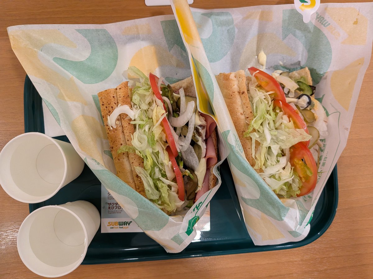 f_shuzan's tweet photo. サブウェイの注文がとても苦手だったのですが事前に調べ上げた結果、野菜MAXのダブルソースになりました😂
#MagicWands #サブウェイ https://t.co/qxdiNXrQ8d