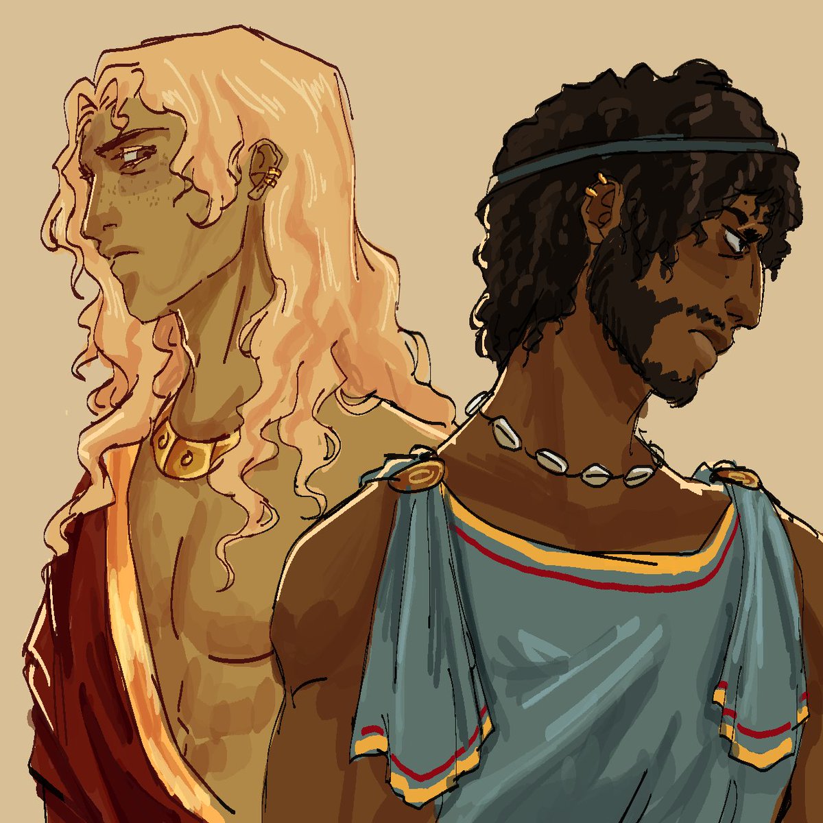 its_vea18's tweet photo. Retired Patrochilles CEO still draws Achilles and Patroclus the old fashioned way https://t.co/I0KEcTrP4z