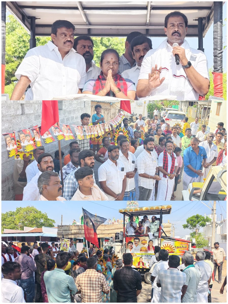 IPSenthil's tweet photo. கழக தலைவர் திராவிட மாடல் நாயகர் மாண்புமிகு அண்ணன் @mkstalin அவர்களின் ஆசி பெற்ற கழக இளைஞர் அணி செயலாளர் சட்டப்பேரவை எதிர் கட்சி தலைவர் மாண்புமிகு அண்ணன் @Udhaystalin அவர்களின் ஆதரவு பெற்ற தாராபுரம் சட்டமன்றத் தொகுதி வெற்றி வேட்பாளர் வழக்கறிஞர் திருமதி.சுகன்யா அவர்களுடன் தாராபுரம் கிழக்கு ஒன்றியம் மணக்கடவு ஊராட்சிக்குட்பட்ட மங்களாம்பளையம்,JJ நகர்,தேர்பட்டி,பச்சாபாளையம், அம்மாபட்டி ஆகிய கிராம மக்களை சந்தித்து  உதயசூரியன் சின்னத்தில் வாக்குகள் சேகரித்தோம்.
@IPeriyasamy_ 
@r_sakkarapani