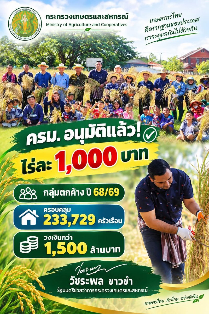 SP_WANGYUNKAI's tweet photo. สะใจนางแบกว่ะ 🤪

ดีใจกับพี่น้องชาวเกษตรกรกลุ่มตกค้างด้วยค้าาาา 🎉🎉🎉 

#เพื่อไทยเข้าร่วมรัฐบาลแล้วได้อะไร ได้ขนาดนี้ไงน้อง 🤪 https://t.co/otn8iFp2V9