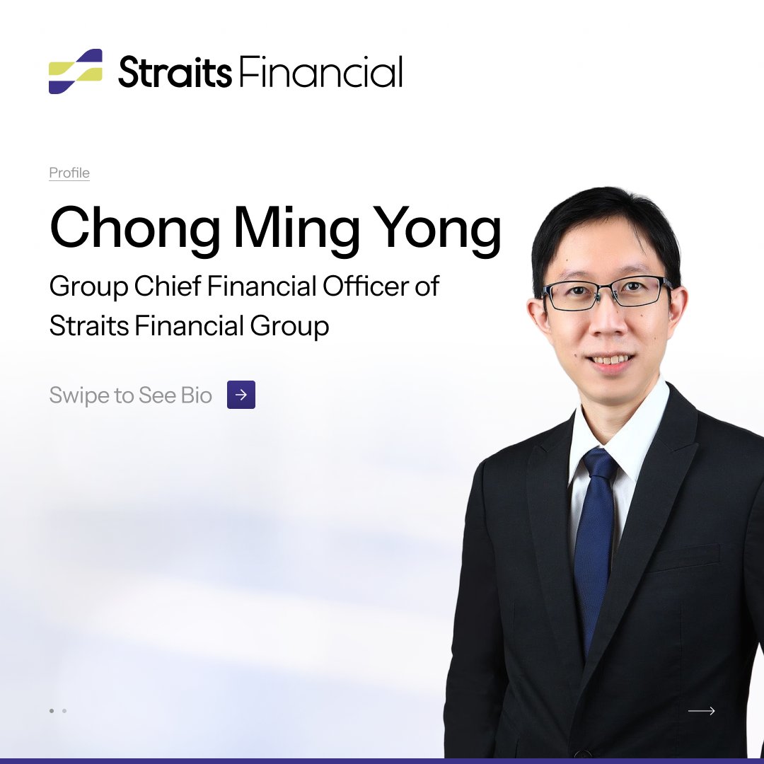 StraitsFinance's tweet photo. Meet Chong Ming Yong, Group Chief Financial Officer of Straits Financial Group. He is the overall-in-charge for corporate finance, accounting, tax, treasury, and procurement functions here at Straits Financial Group.

With a strong professional background from Ernst & Young LLP and extensive experience in the futures industry, he is a Chartered Accountant of Singapore and brings a strong financial background to his current role.

#straitsfinancialgroup #thoughtleadership
