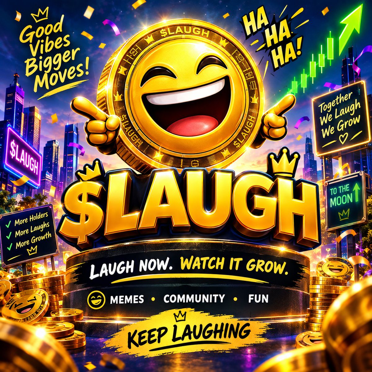 AnwiBullish's tweet photo. 😂 $LAUGH is here to make your portfolio smile

 980k Supply
 0% Tax
 Renounced CA
 LP Burned

No stress, just LAUGHS &amp; vibes😂🤣
$LAUGH  because the next move might be hilarious🤣🤣🤣🤣🤣🤣

@RealDonvic001 @Sob__NE @cz_binance @ObezX_

0xC11149609b6f1025D606db67F7e959E383224dE1 https://t.co/0VzlwY7hR3