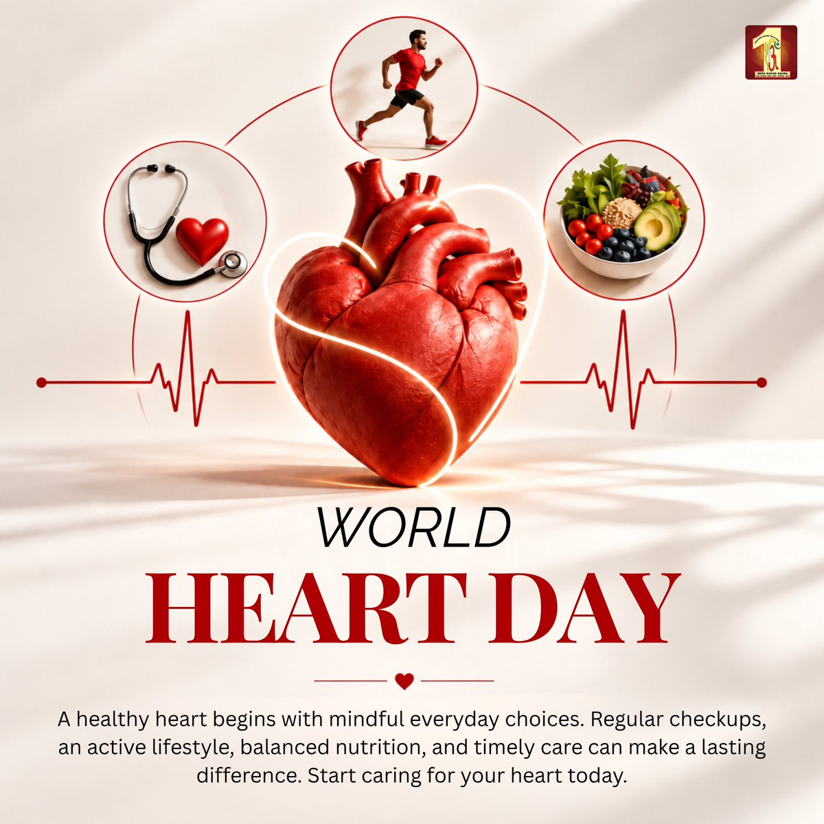 DSSNewsUpdates's tweet photo. Embrace the basics—soak the morning sunshine, walk often, eat nutritious, drink ample water, keep stress in check, and get tested every few months. 
Make simple, mindful changes to help your heart stay healthy for a lifetime. #WorldHeartDay https://t.co/lwV5rG0t7C