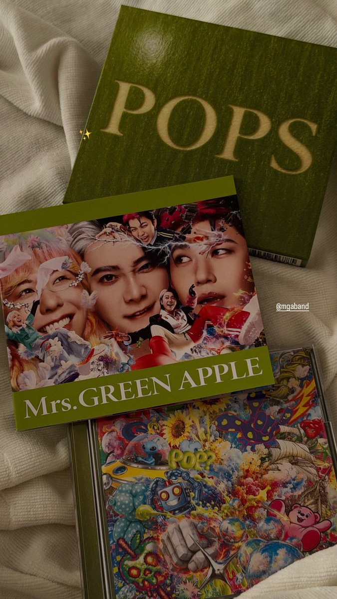 _001130_'s tweet photo. POPSフラゲ❕🍏💿🎶宝物がふえました
 #ミセスPOPS 
 #MrsGREENAPPLE https://t.co/5QWKNsiNJ6