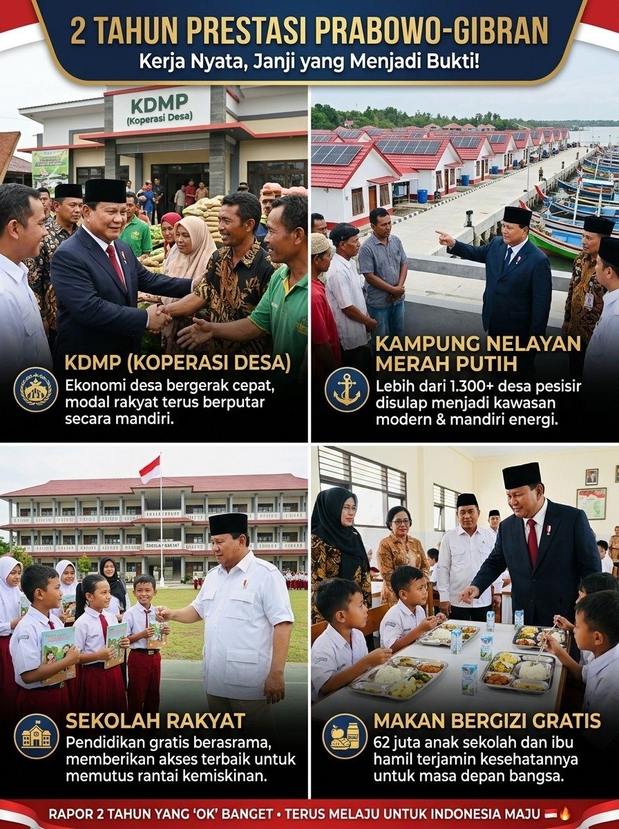 PesulapCepak's tweet photo. Kinerja 2 tahun pemerintahan Prabowo-Gibran patut kita apresiasi https://t.co/UTGhbRGiL5