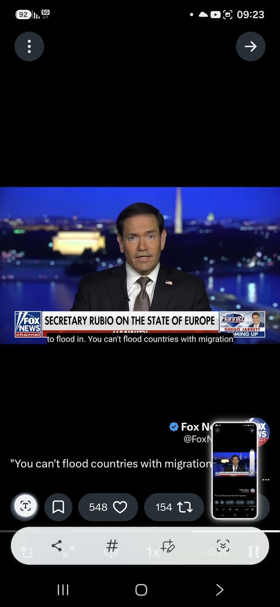 Raphaeldror's tweet photo. It seems that Europe is returning to itself—to civilization, to the Church, to identity, to the nation, to the heritage of its forebears, to its ancient glory and splendor, to the fertility of the soil and the living waters of the rivers. 

It is very late, yet there is still a chance. 

The children of the kingdoms of light must expand their families and strengthen their communities of faith.

Is Marco Rubio the herald of Europe’s revival and its awakening from slumber?