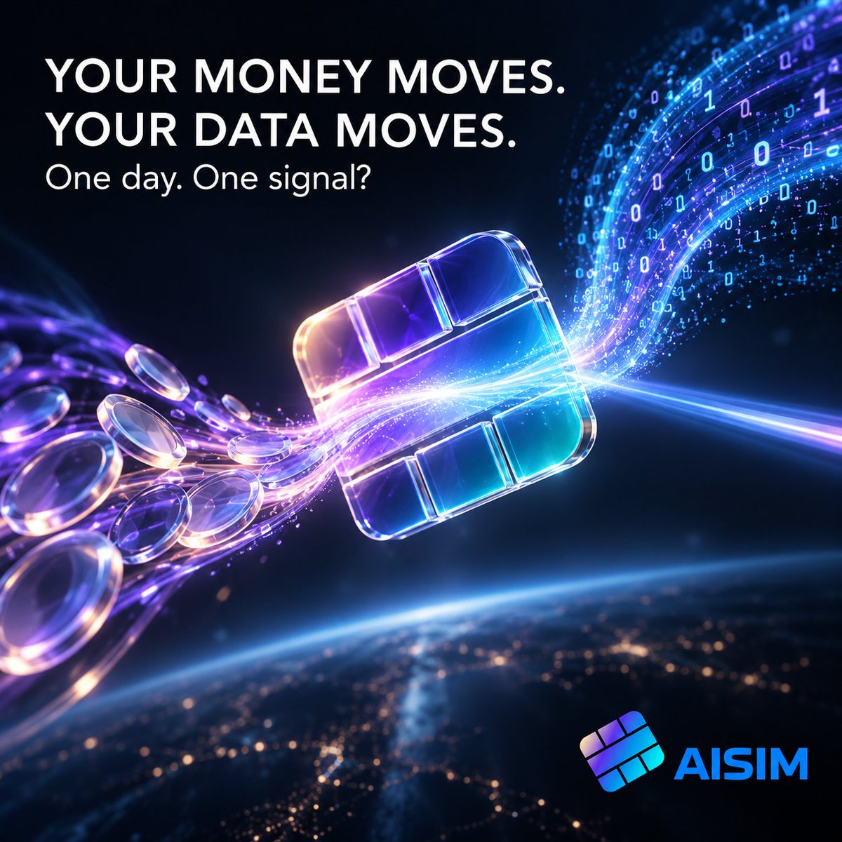AISIM_EN's tweet photo. Your money moves.
Your data moves.
One day, they may move through the same signal.
#AISIM #AI https://t.co/vwadRDpfWG