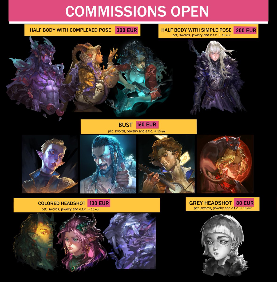 Buka_ART's tweet photo. Hello, everyone! My commissions are open!
- DM me via twitter or my mail( sharkunova.yavgenia@gmail.com)
- Because of the fee I would ask for a full payment before drawing through easystaff( paypal soon)
- Commission include 1-2 sketches - wips - final version https://t.co/ZNhs0hk38t