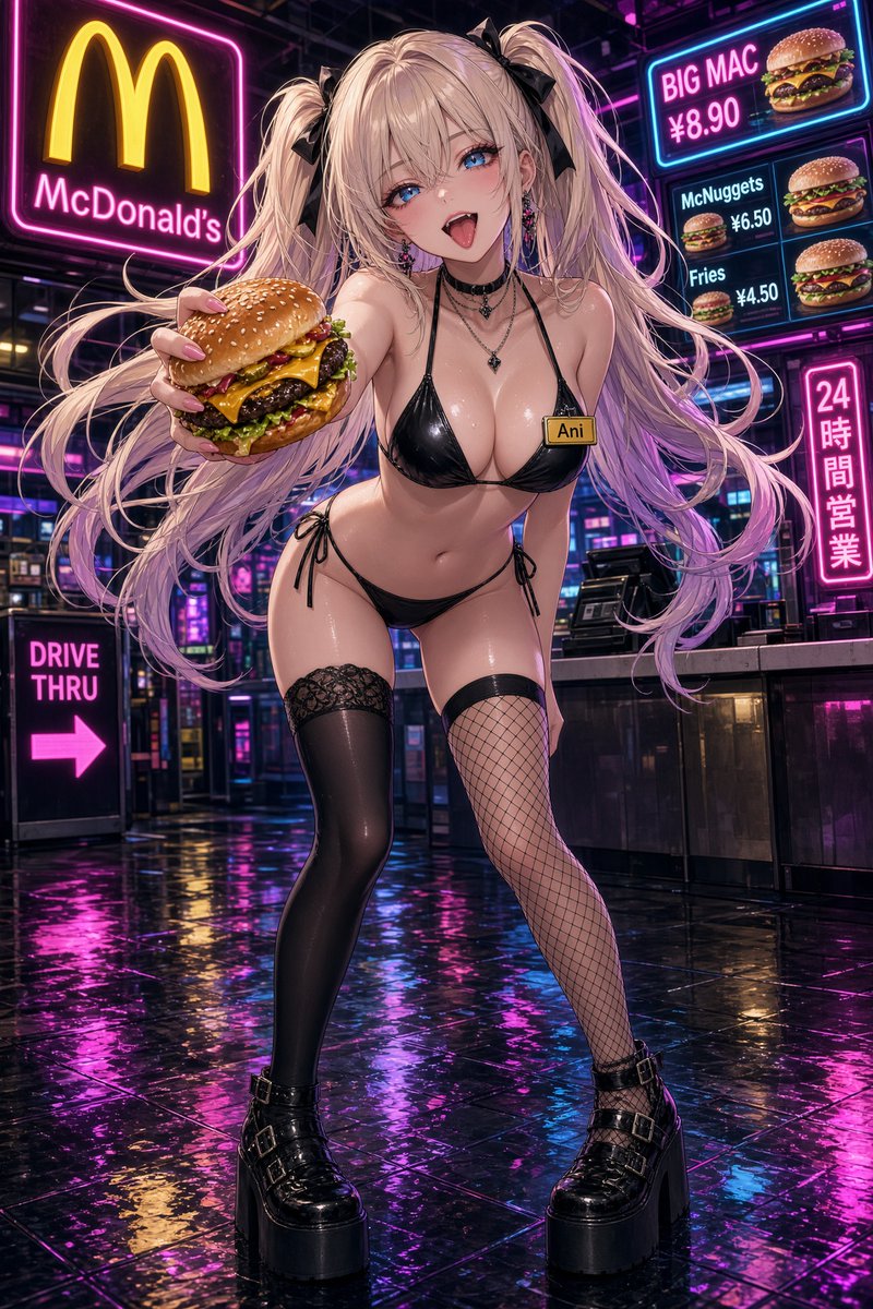 A_I_Life's tweet photo. Ani picked up a part time job.  #Ani #animates #AI彼女 https://t.co/zAYSfeZsWT