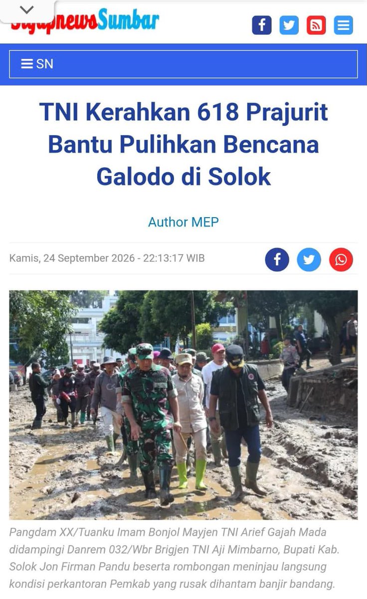 rafliemis's tweet photo. Program TNI menjangkau kebutuhan dasar rakyat: air, tempat tinggal, bahan pangan, kesehatan, dan lingkungan. Seluruhnya dinikmati langsung warga.

Wujud Nyata Kepedulian https://t.co/HI5pMAFzfT