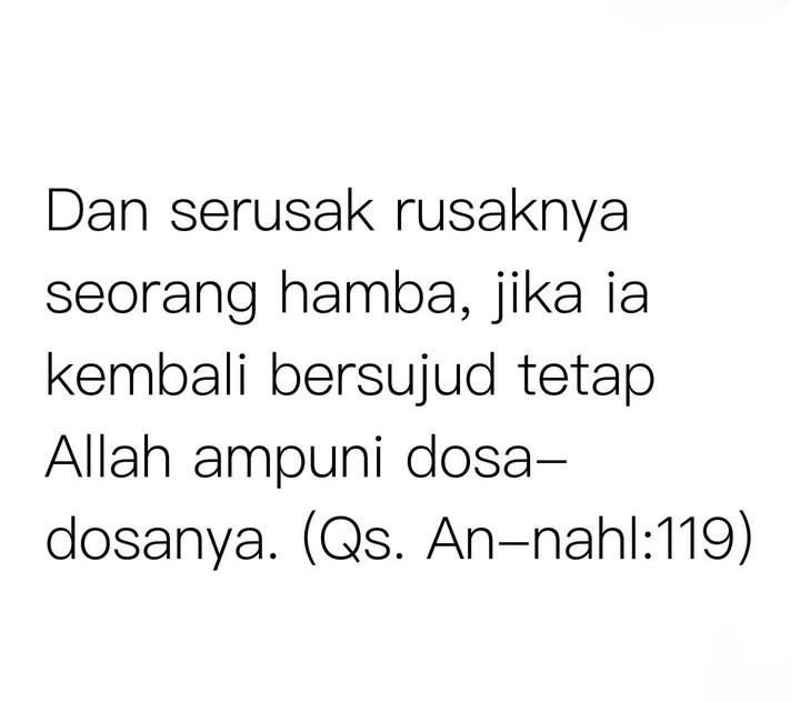 aprilrubyy's tweet photo. dulu pernah punya temen yg ga pernah solat. alasannya, dia malu solat karna penuh dosa. dia mau solat lagi kalo dia udah merasa pantas. bingung aku.... 🙂 https://t.co/1pTQLbc8xf