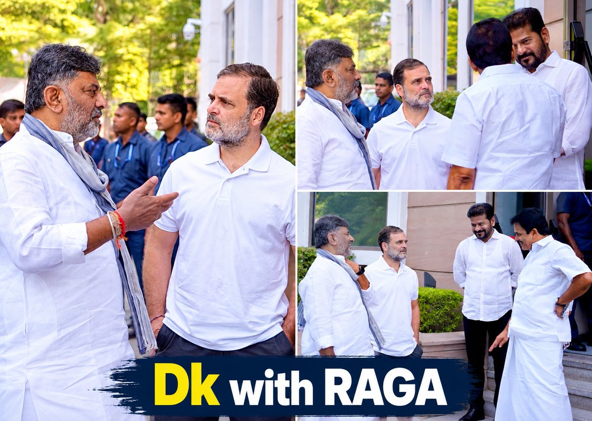 Ggk_here_'s tweet photo. DK with RAGA. ❤️‍🔥

A bond built on trust, loyalty and commitment to the Congress ideology.
Together, for Karnataka. Together, for India. 🇮🇳🔥

@DKShivakumar @RahulGandhi @INCIndia https://t.co/91Cg5KjlsG