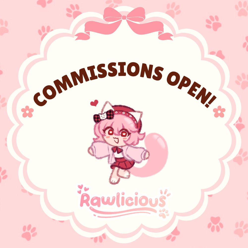Rawlicious69's tweet photo. Hey guys guess what. I redid my art commission sheets FINALLY 🩷🩷🩷🩷🩷

I accept payments through PayPal, Gopay, Shoppeepay, any Indonesian banks, or other means to transfer money overseas!!!

#crk #commissionsopen
Extra info below👇 Please read!!! https://t.co/id7Ag7P22W