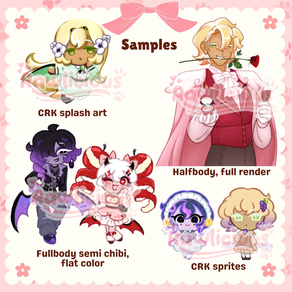 Rawlicious69's tweet photo. Hey guys guess what. I redid my art commission sheets FINALLY 🩷🩷🩷🩷🩷

I accept payments through PayPal, Gopay, Shoppeepay, any Indonesian banks, or other means to transfer money overseas!!!

#crk #commissionsopen
Extra info below👇 Please read!!! https://t.co/id7Ag7P22W