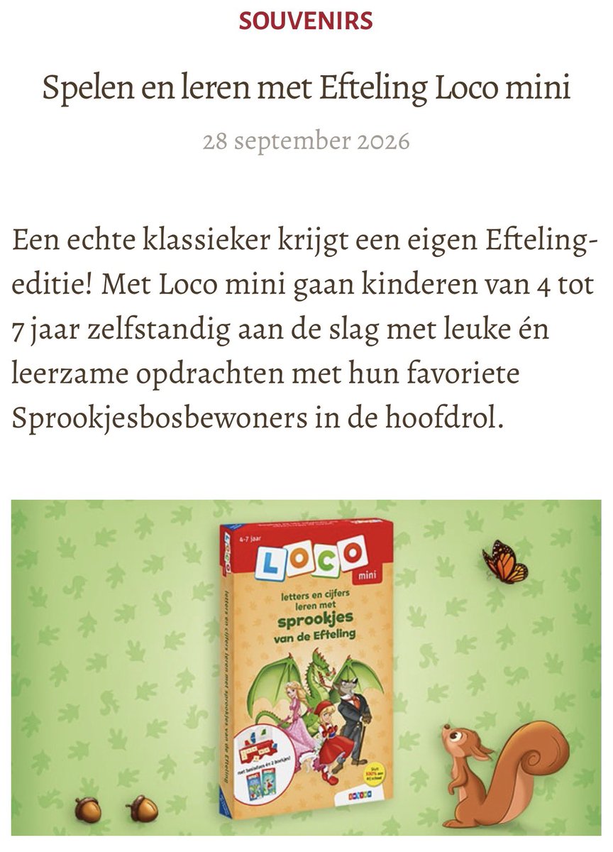 cindy_ve's tweet photo. In de souvenirwinkels #Efteldingen, #Arcadeau en #IndenOudenMarskramer is vanaf half oktober de complete set verkrijgbaar voor € 32,50. De set bestaat uit de Loco mini basisdoos, het oefenboekje Loco mini letters leren met sprookjes van de Efteling en het oefenboekje Loco mini cijfers leren met sprookjes van de #Efteling