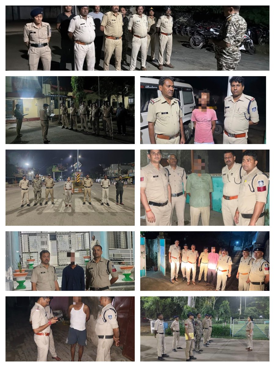 singrauli_sp's tweet photo. सिंगरौली पुलिस की नाइट कॉम्बिंग गश्त में बड़ी कार्रवाई, 292 बदमाशों पर शिकंजा

पुलिस अधीक्षक श्री षियाज के.एम. के मार्गदर्शन में जिलेभर में चलाए गए औचक नाइट कॉम्बिंग गश्त अभियान के दौरान 292 बदमाशों एवं आरोपियों के विरुद्ध कार्रवाई की गई। @CMMadhyaPradesh  @DGP_MP @IG_Rewa https://t.co/trTHTZsbun