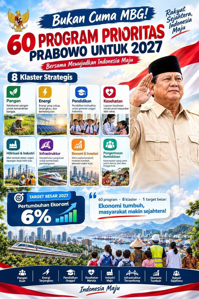 PesulapCepak's tweet photo. Kinerja 2 tahun pemerintahan Prabowo-Gibran patut kita apresiasi https://t.co/oBNE5mCWZx