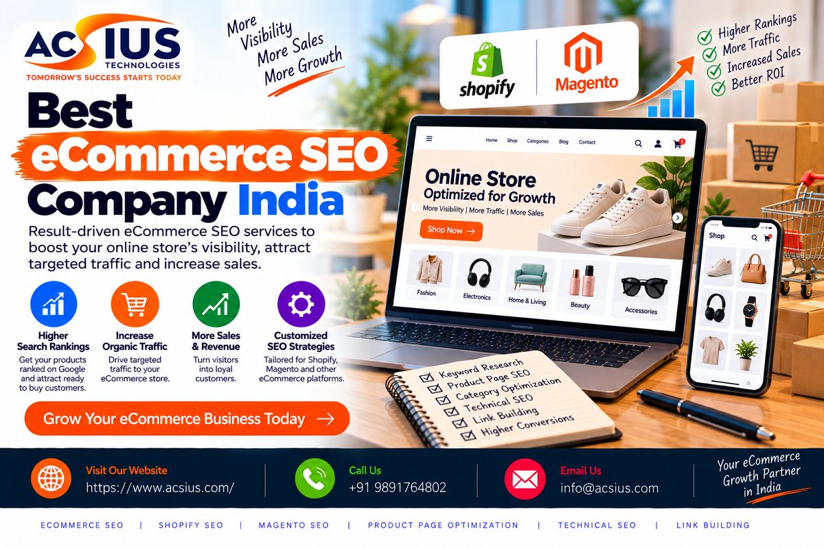 acsius's tweet photo. Most online stores don't have a traffic problem.
They have a "wrong pages are ranking" problem.

As a top eCommerce SEO company in India, we fix:
📦 Product page SEO
🏷️ Schema for rich results
⚡ Site speed
🤖 AI-search readiness
🌐https://t.co/n0rly6xiEU
#EcommerceSEO #SEOIndia https://t.co/3eWev6nhCl