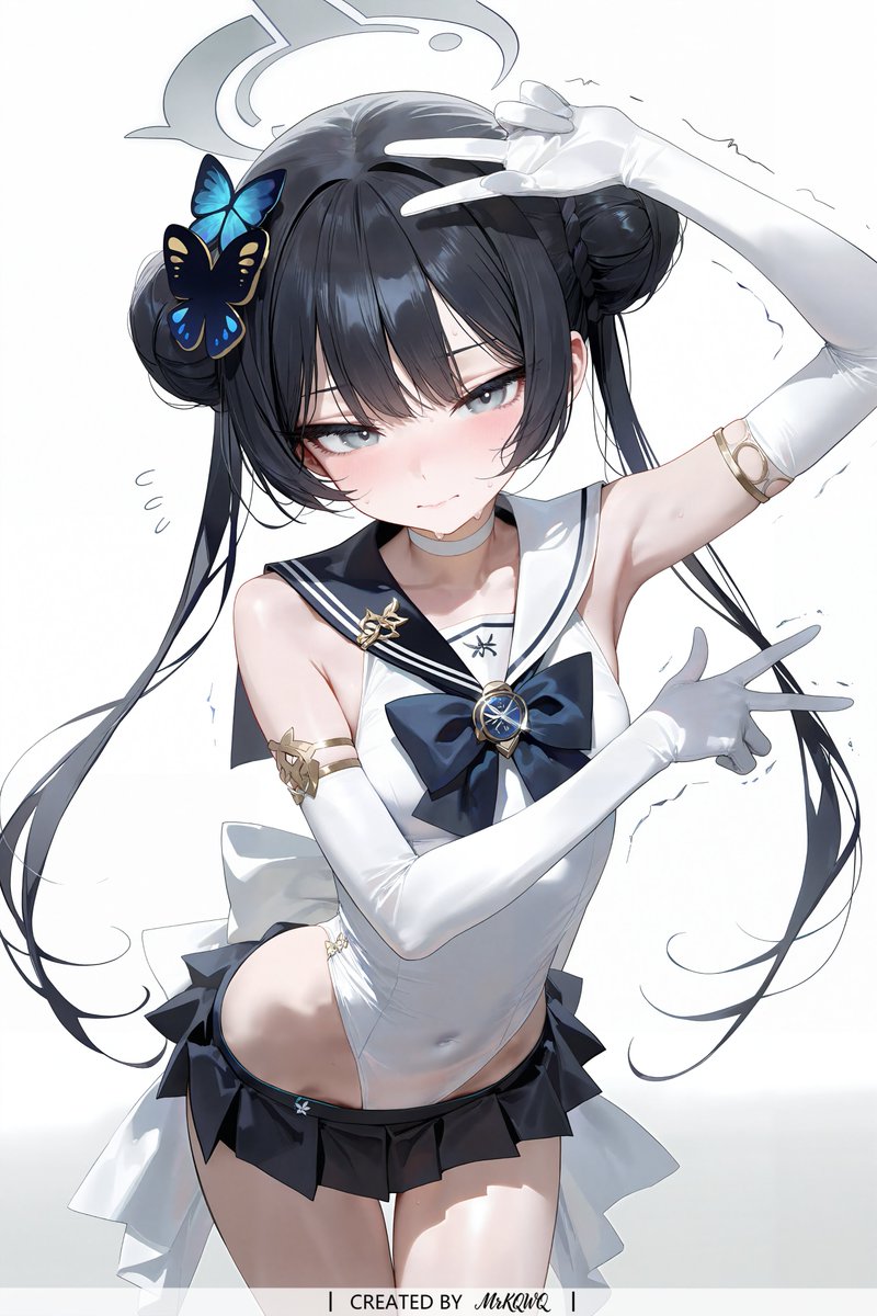 MrKQWQ's tweet photo. Flustered Sailor Uniform ｜ Kisaki
#Kisaki #BlueArchive https://t.co/PPLLyv9S1o
