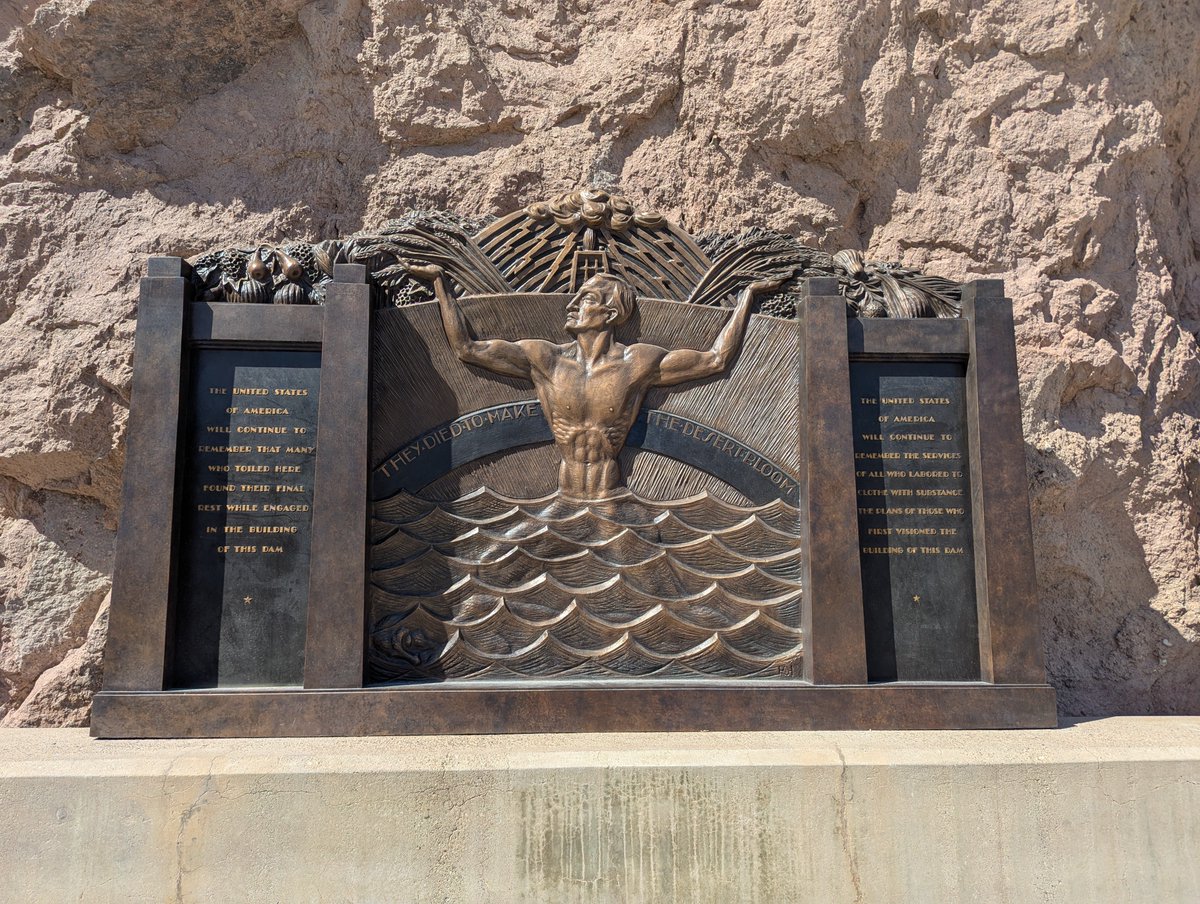 The_Milk_king's tweet photo. I went to the hoover dam this past Friday, and frankly it was the most magnificent thing I have ever seen. I especially feel connected to it, because of the spirit about it (Mankind mastering nature for the common good) and because my great-great grandfather was an engineer, who worked on the project