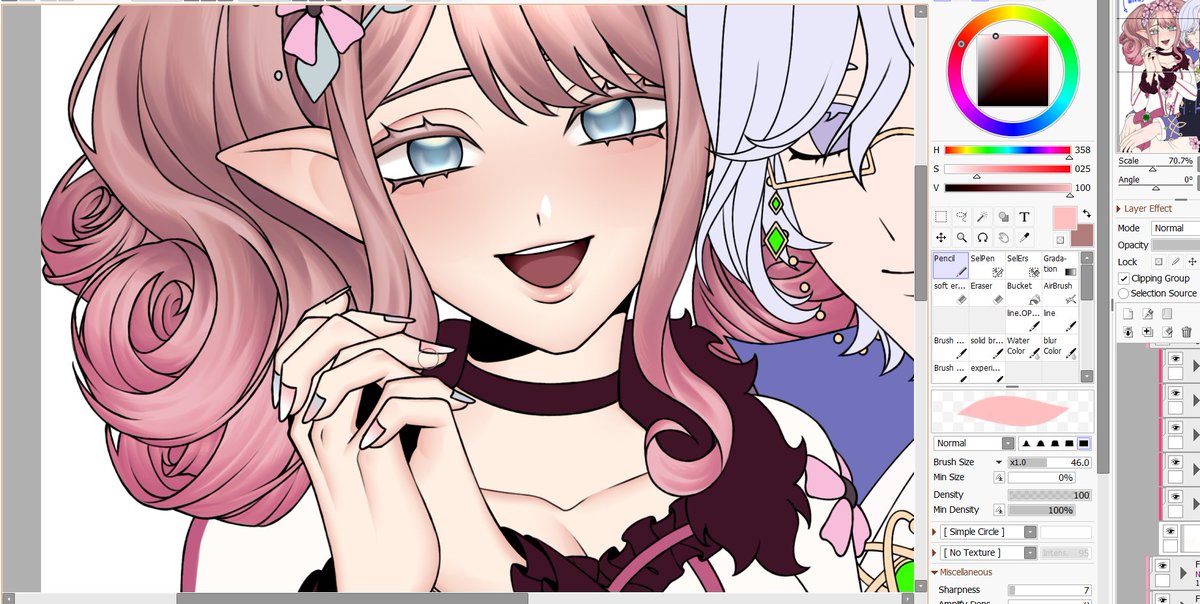 StellarVoyageur's tweet photo. Making a bit more progress on this comm off-stream, so I'll have more time for other personal drawings and maybe time to play Fields of Mistria later on stream! https://t.co/RrbrHqdq3G