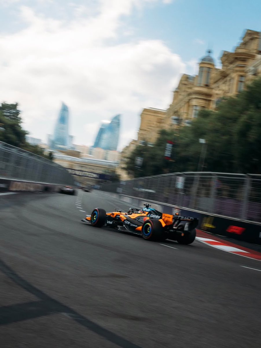 Azerbaijan's tweet photo. 51 laps along the Caspian shore and past the 12th-century walls of Icherisheher. 🏰🏎️ Only in Baku does F1 race through a UNESCO World Heritage Site.

#AzerbaijanGP #F1 https://t.co/yJFWKC8rUA