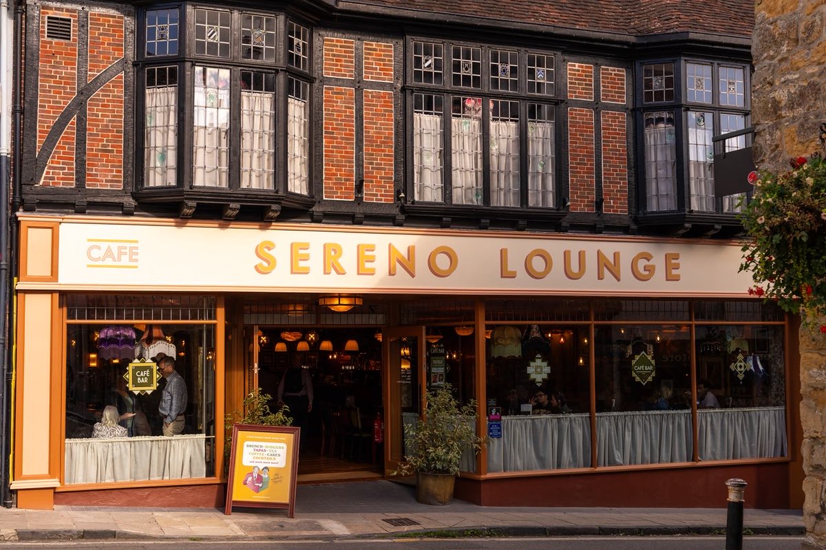 AlexReilley1's tweet photo. I’m delighted to report the opening of another lovely Lounge. Sereno Lounge has opened on Cheap Street in Sherborne in a former Original Factory Shop. Sereno is our 278th Lounge (&amp; 319th overall site). 
@theLOUNGERS #lovelounging https://t.co/yvJAse9Jtj
