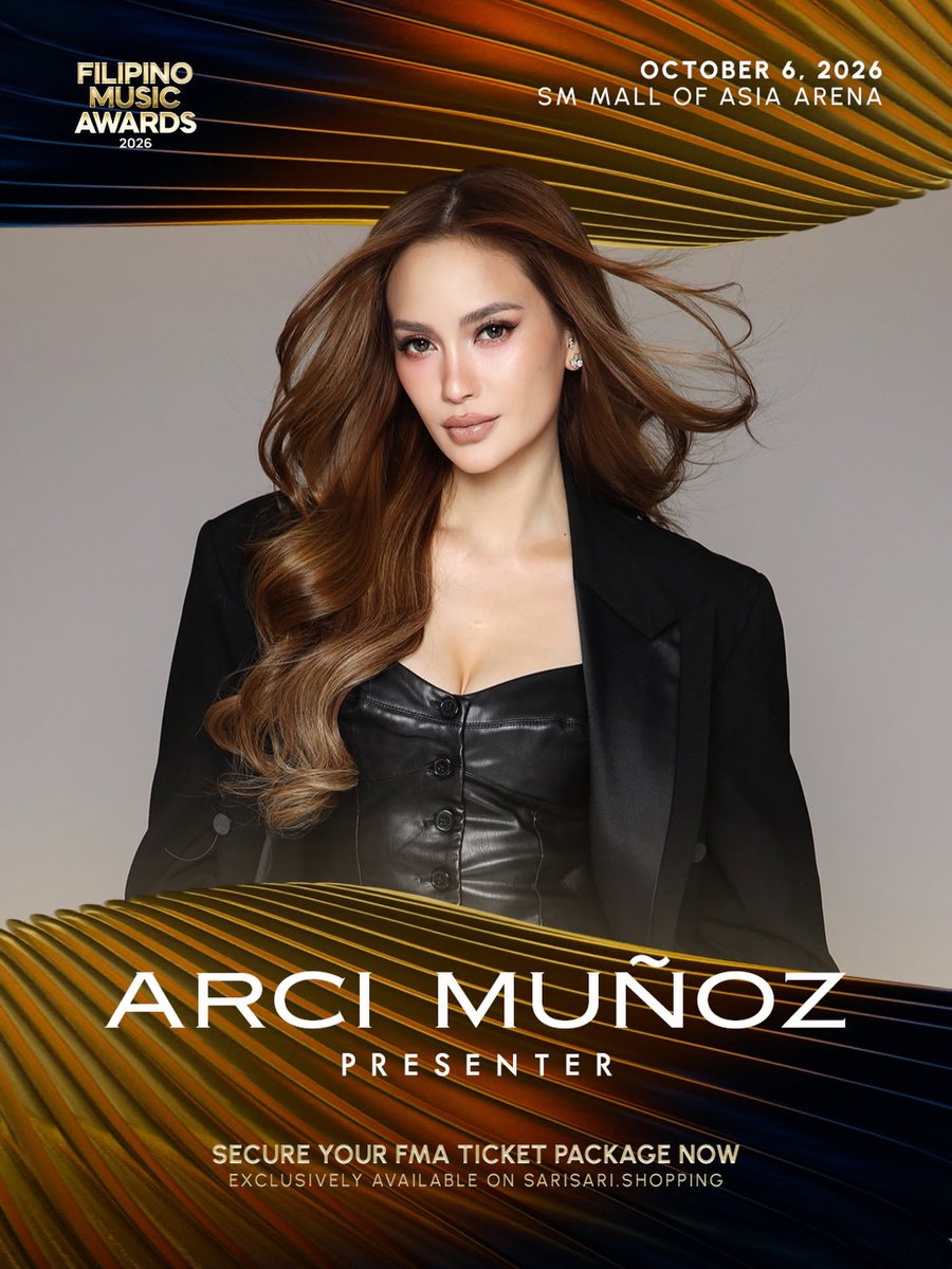 dday_ph's tweet photo. More presenters for the FMAs!
FILIPINO MUSIC AWARDS 2026
ποΈ October 6, 2026
π SM Mall of Asia Arena
ποΈ https://t.co/7jIfGW2Kw1
Explore the full list of nominees/performers/presenters at https://t.co/b4OHiOuftj
Presented by AGC Power Holdings Corp.
#FilipinoMusicAwards #FMAs https://t.co/ZiGOUvN4LV
