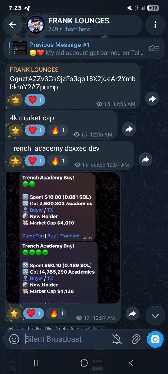 frankbu63's tweet photo. Been working with Trench Academy since around $4K MC. Yesterday Doxxed dev, always live and transparent with the community. It’s been great watching the team build and grow from the early stages. Still working and still building. 🫡”

Wait for the result 
X: @TrenchAcademics https://t.co/YJqYtv6D1X