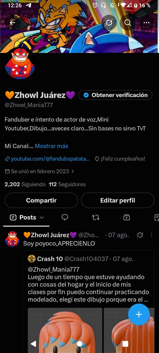 Zhowl_Mania777's tweet photo. Bueno...no aparecieron los globitos, Twitter corrupto!,pero wueno otro año más,y a ver qué hay para este jeje,está vez sin pedir saludos de gente grande,hoy toca disfrutar:D https://t.co/0ddS7Fm1n4
