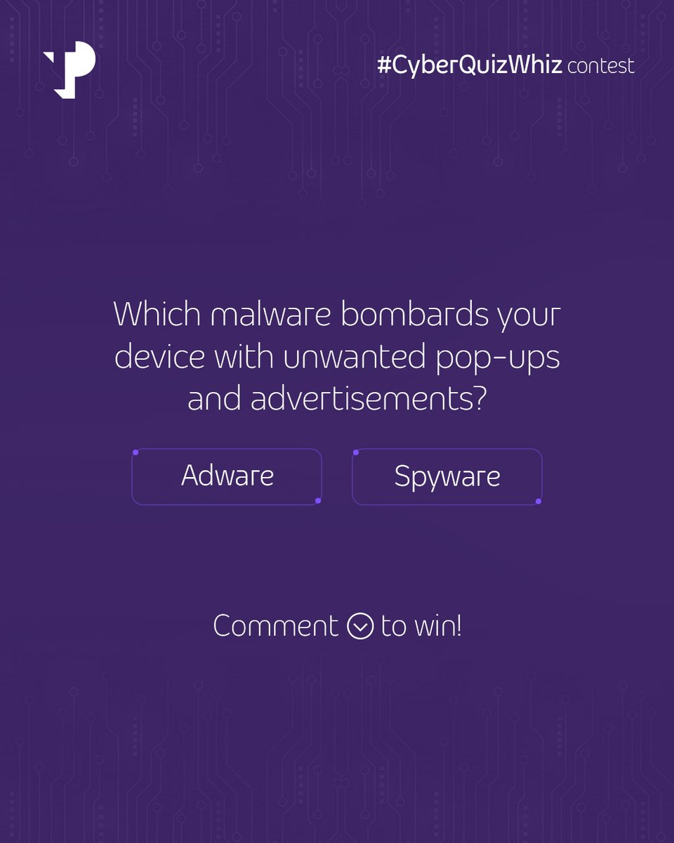 WeAreTPinIndia's tweet photo. New cyber fact just dropped. Your entry windows open.

Answer it right, tag it right, and you're in the running for ₹1,000 in vouchers — this round and every round this month.

1️⃣ Follow @wearetpinindia
2️⃣ Like, share & comment before the next post drops
3️⃣ Tag #CyberQuizWhiz #TPIndia
4️⃣ Tag @wearetpinindia + 3 friends
5️⃣ Repeat with new tags for more entries

Don't sit on this one. Answer below. 👇
#TPIndia #CyberQuizWhiz #ContestAlert