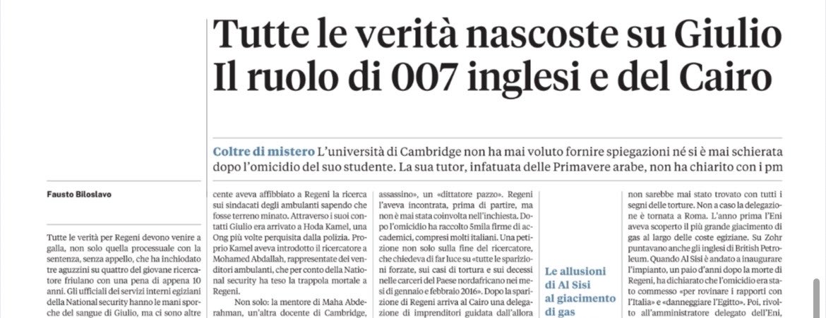 fratotolo2's tweet photo. “L'università di Cambridge non ha mai voluto fornire spiegazioni né si è mai schierata dopo l'omicidio del suo studente Regeni. La sua tutor Maha Abderahman, infatuata delle Primavere arabe, non ha chiarito con i pm…

Un'altra docente di Cambridge, Anne Alexander, andava in piazza a Londra con i simboli dei Fratelli musulmani per protestare contro la visita del presidente Al Sisi”
@BiloFausto
