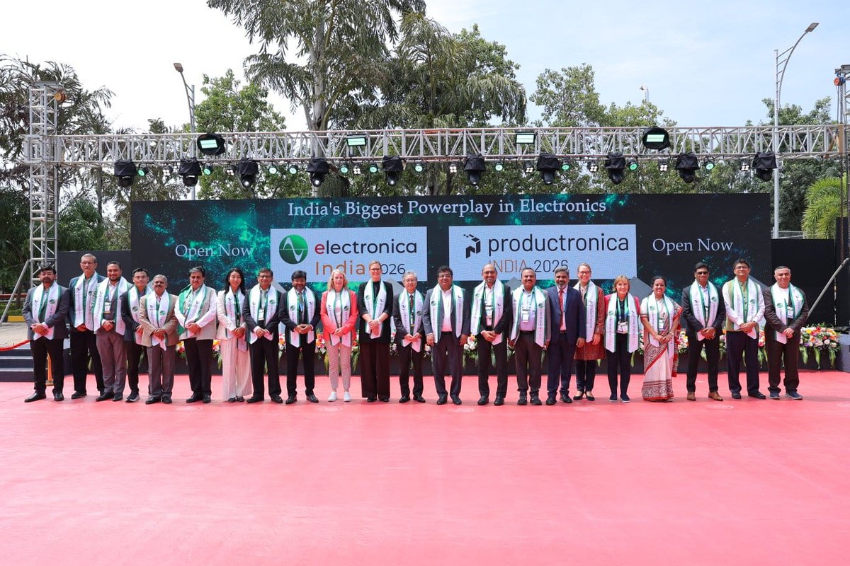BIECentre's tweet photo. Electronica India &amp; Productronica India 2026 | #BIEC #Bengaluru, held Sept 16-18 at BIEC, showcasing the electronics value chain from components to PCB assembly, SMT &amp; Industry 4.0.

Host your next event at BIEC 📩 info@biec.in
#electronicaIndia2026 #productronicaIndia2026 #BIEC https://t.co/z1bU1I2nya