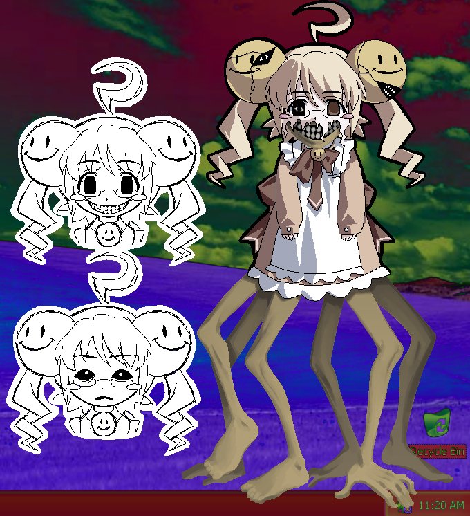 glubo11's tweet photo. I was having trouble making the monster form work in a way that didnt look awkward so i took some creative liberties and leaned into the fact you can't see her legs in the sprite i also wanted to make the monsters appearance a little ambiguous for fun https://t.co/0TKVwLLd7z