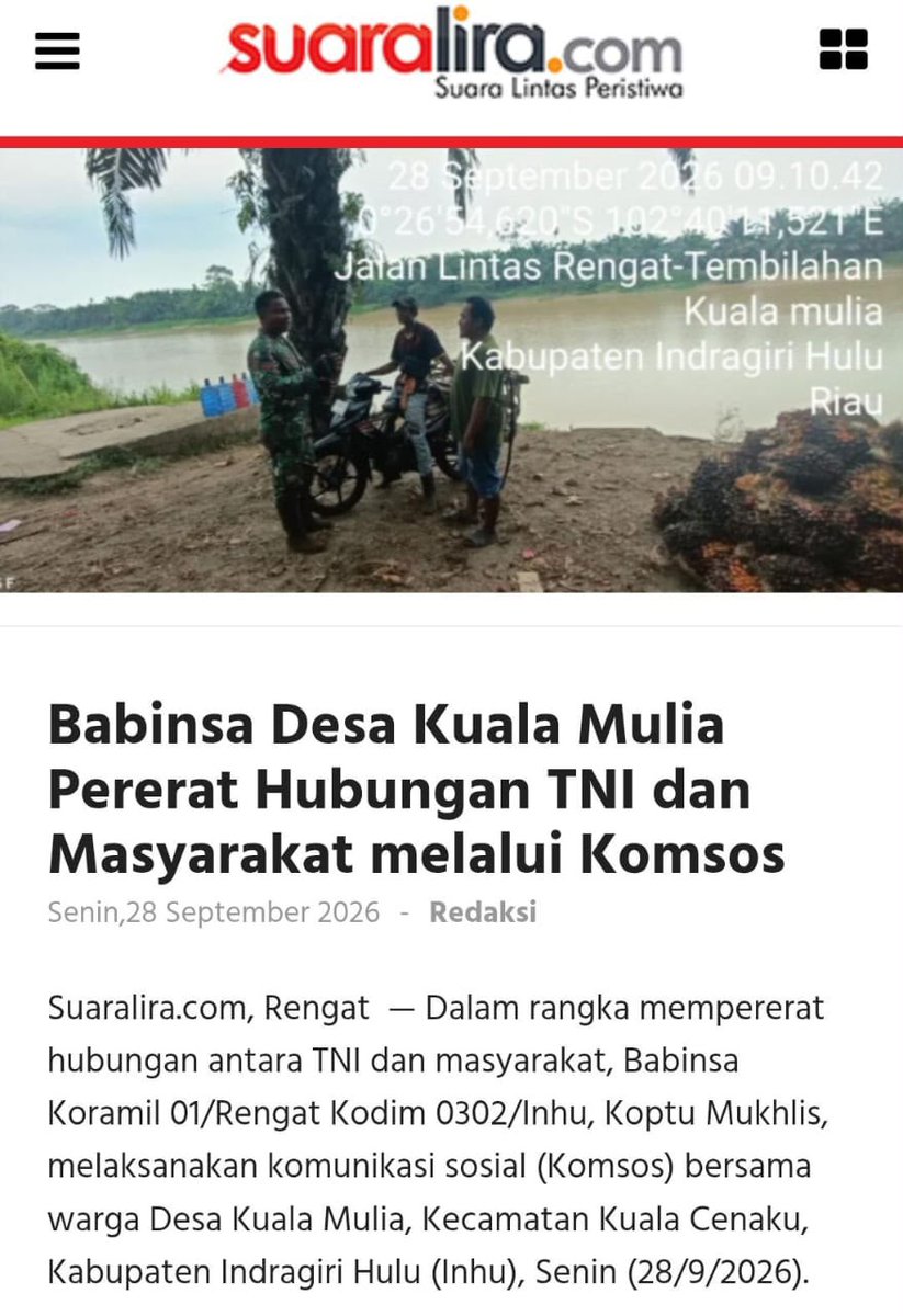 BackeyBen's tweet photo. Dari penyediaan air bersih sampai bidang kesehatan, TNI tunjukkan rasa peduli lewat tindakan nyata, bukan cuma retorika di atas panggung.
Wujud Nyata Kepedulian https://t.co/0LUvnGImrC