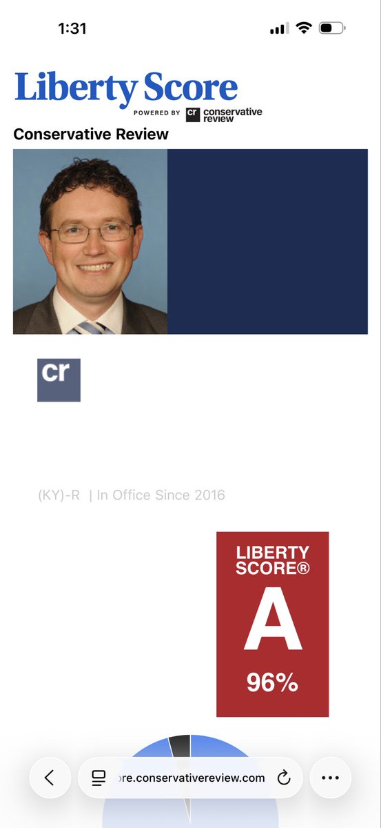 SavedByJesus444's tweet photo. @TA87882682 @RepThomasMassie Most conservative principled politician in office, you are the pansy. https://t.co/Hp4fBPlrXk