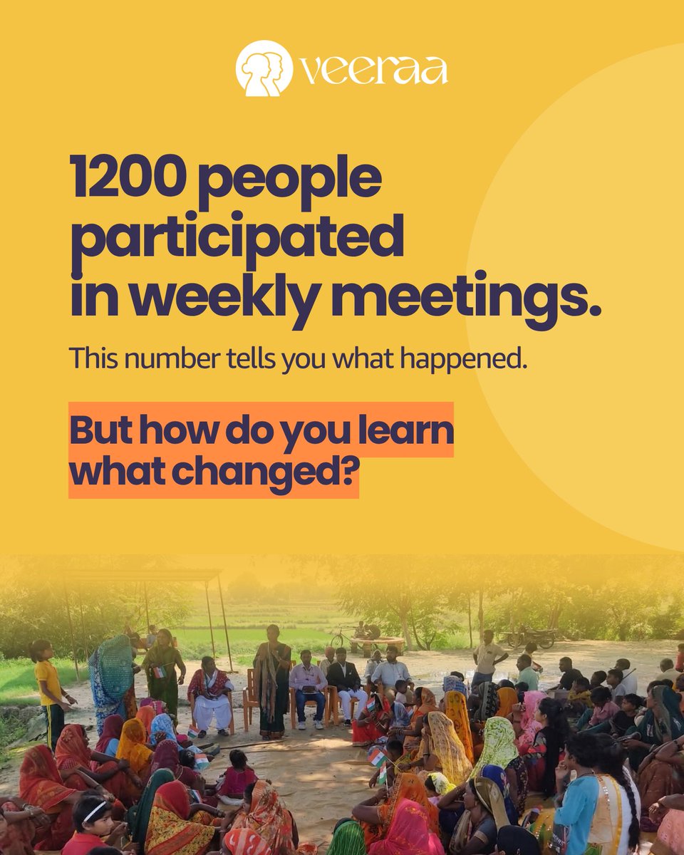 veeraadotorg's tweet photo. The numbers show what happened. Listening shows what changed.

Young people felt less isolated. Women felt more confident making decisions. Tribal women reported greater financial literacy. https://t.co/DmqUhmiFa4