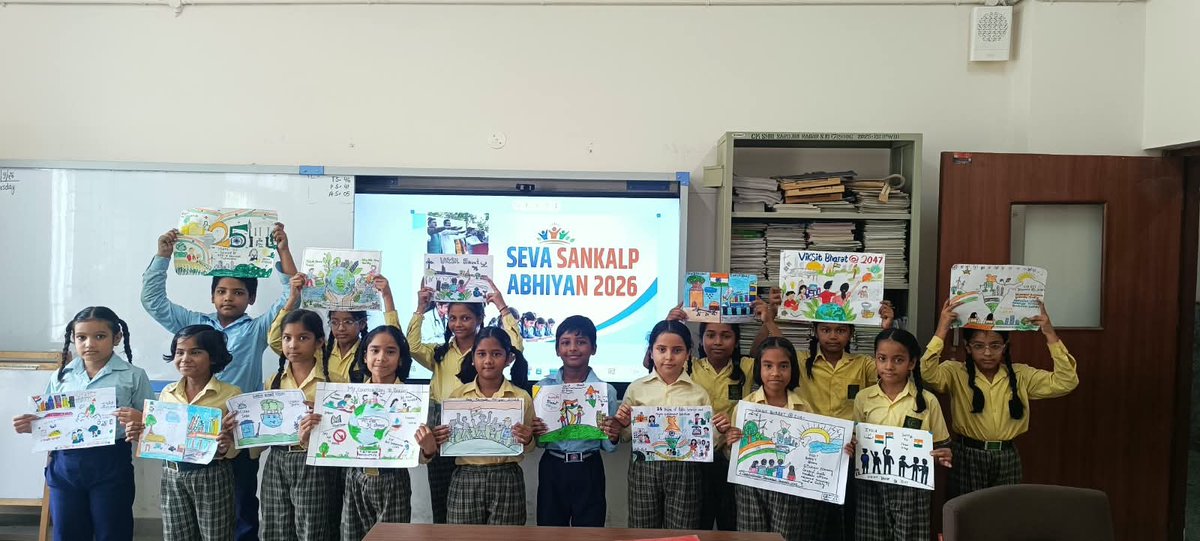cmshrisn's tweet photo. Various "Seva Sankalp Abhiyan" student-centric "Drawing and Short Video Activities" under the theme- "Vision of a Developed India - Viksit Bharat 2047" and "Helping the elderly, persons in need and vulnerable sections of society." https://t.co/8x1KKvoNBJ