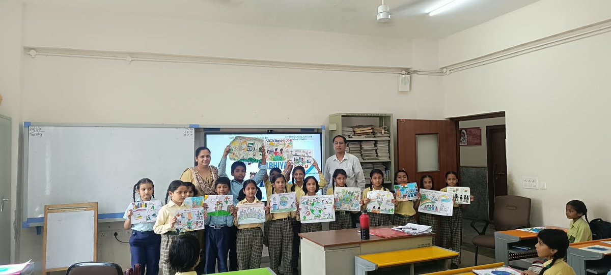 cmshrisn's tweet photo. Various "Seva Sankalp Abhiyan" student-centric "Drawing and Short Video Activities" under the theme- "Vision of a Developed India - Viksit Bharat 2047" and "Helping the elderly, persons in need and vulnerable sections of society." https://t.co/8x1KKvoNBJ