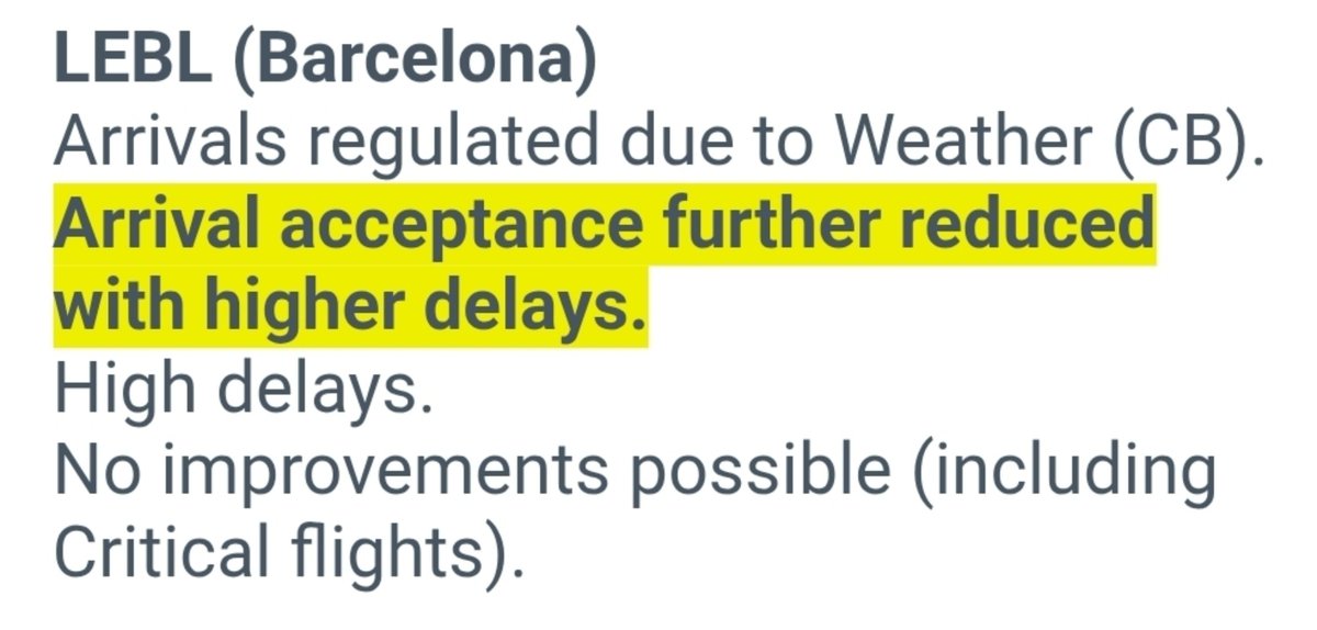 controladores's tweet photo. Núcleos tormentosos afectando al aeropuerto de #Barcelona. 
Demoras por seguridad. 
#SafetyFirst https://t.co/NhFvRmKxTM