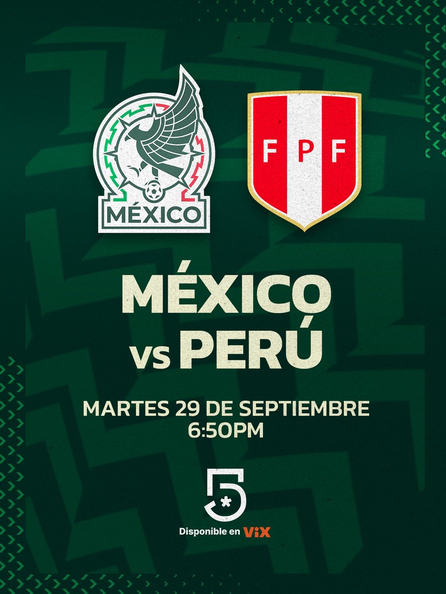 Antonio_Nelli's tweet photo. Segundo examen para Rafa Márquez con el tricolor 🇲🇽

#México vs #Perú 

⏰ 6:50 PM 

📺 @MiCanal5 https://t.co/cmtqtG4Bk6