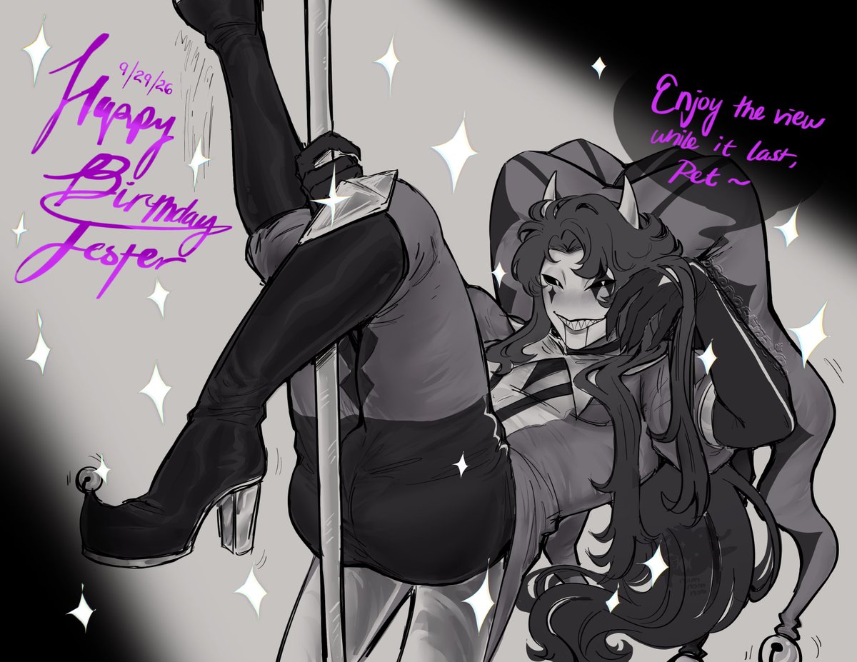 sinestraier's tweet photo. jester birthday fanart but serving cunt 💅✨
#tfc #thefreakcircus #jester https://t.co/wm7b4FTwjT