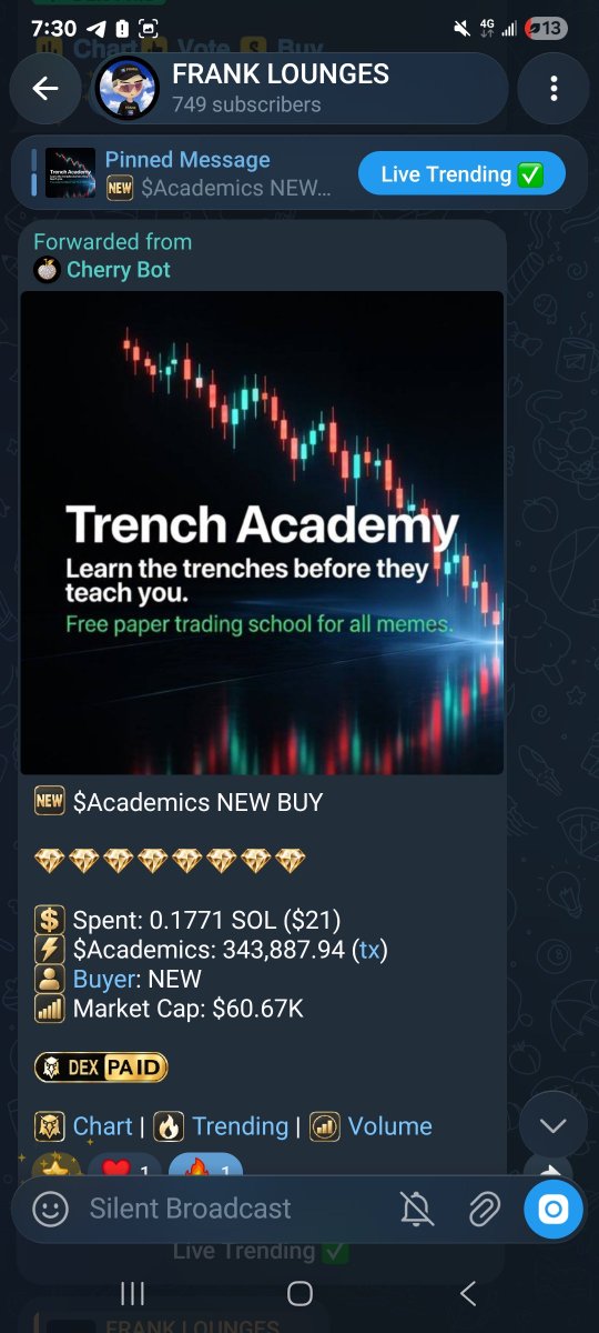frankbu63's tweet photo. Pushed this yesterday and we bonded 🤝🔥
DEX got paid ✅
Hit 100+ holders 🫂
Currently sitting around $50K MC 💰
Ath at 120k market cap 

Still pushing, still building, 

X:@TrenchAcademics 
Tg https://t.co/QwQ871obmA

Ca:GguztAZZv3GsSjzFs3qp18X2jqeAr2YmbbkmY2AZpump https://t.co/GVYAgw6m7N