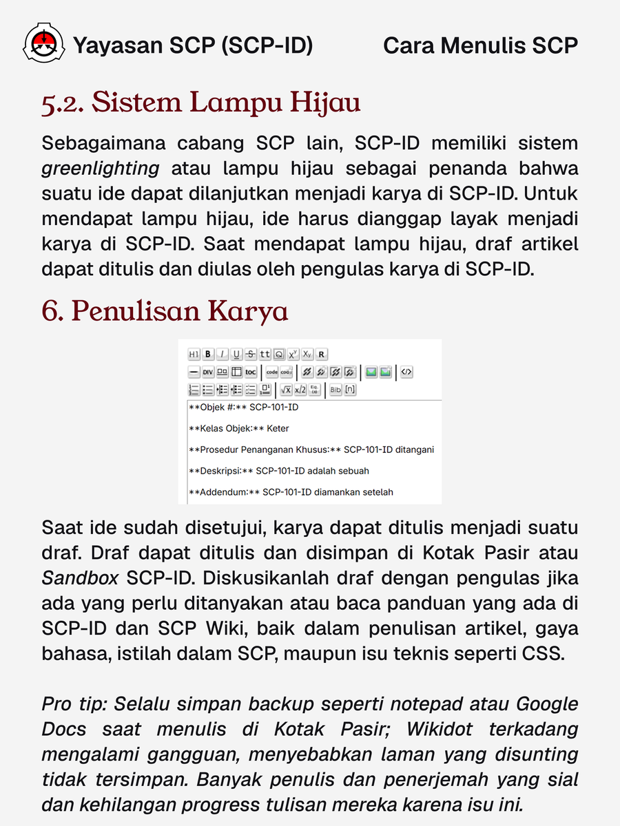 YayasanSCP's tweet photo. Catatan: 
Dilarang menggunakan AI untuk menulis ide dan draf artikel SCP! 
Dilarang menggambarkan hal yang relevan dengan politik Indonesia sejak periode Pemilu 2009 sebagai SCP di SCP-ID! 

#scp #scpfoundation #scpwiki #scpindonesia #scpindo #scpid #yayasanscp https://t.co/VqMzR0BWya